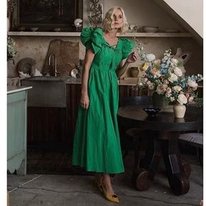 Antonio Melani x Jennifer Sumko Harrington A-Line Puff Sleeve Dress green size 6